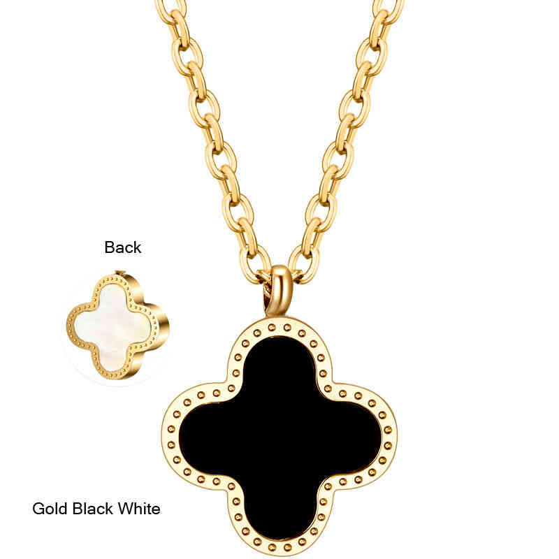 Wholale Ladi Clover Shell Pendant Stainls Steel 18k Gold Women Necklace
Wholale Ladi Clover Shell Pendant Stainls Steel 18k Gold Women Necklace