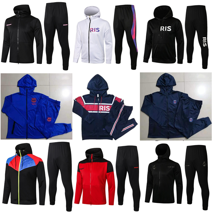 21 22 Mens football tracksuit zip jacket hoodie 2021 2022 Real madrid soccer tracksuit training survetement foot chandal veste tuta jogging, Black
21 22 Mens football tracksuit zip jacket hoodie 2021 2022 Real madrid soccer tracksuit training survetement foot chandal veste tuta jogging, Black