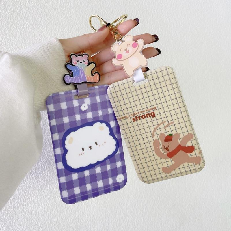 Card Holders Student Cherry Bus Cover Plaid Meal Bear Bank Retractable Buckle Cartoon Holder Case Key Chain
Card Holders Student Cherry Bus Cover Plaid Meal Bear Bank Retractable Buckle Cartoon Holder Case Key Chain