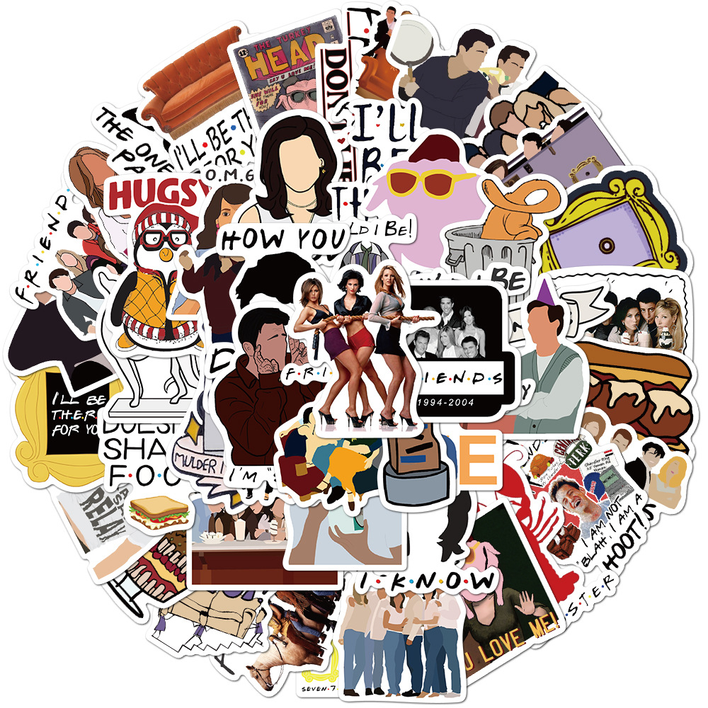 50pcs Friends TV Show Anime Stickers Funny Decal DIY Notebook Skateboard Phone Laptop Waterproof Kids Stickers Toy Gifts
50pcs Friends TV Show Anime Stickers Funny Decal DIY Notebook Skateboard Phone Laptop Waterproof Kids Stickers Toy Gifts