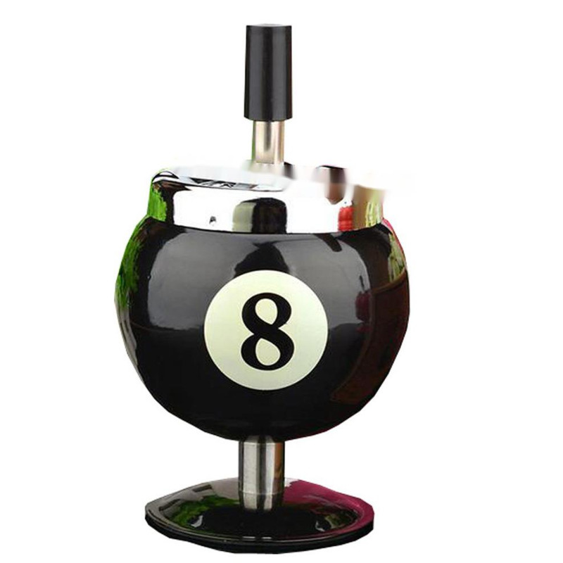 Billiard shape Metal Plastic Round Ashtray with Lids Press Rotary Portable Cigarette Holder Car Ashtrey
Billiard shape Metal Plastic Round Ashtray with Lids Press Rotary Portable Cigarette Holder Car Ashtrey