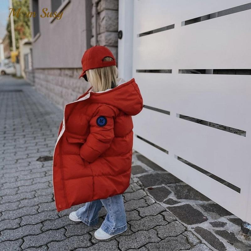 Down Coat Fashion Baby Girl Boy Winter Jacket Cotton Padded Child Hooded Long Warm Thick Parkas Solid Color Clothes 3-12Y, Blue;gray
Down Coat Fashion Baby Girl Boy Winter Jacket Cotton Padded Child Hooded Long Warm Thick Parkas Solid Color Clothes 3-12Y, Blue;gray