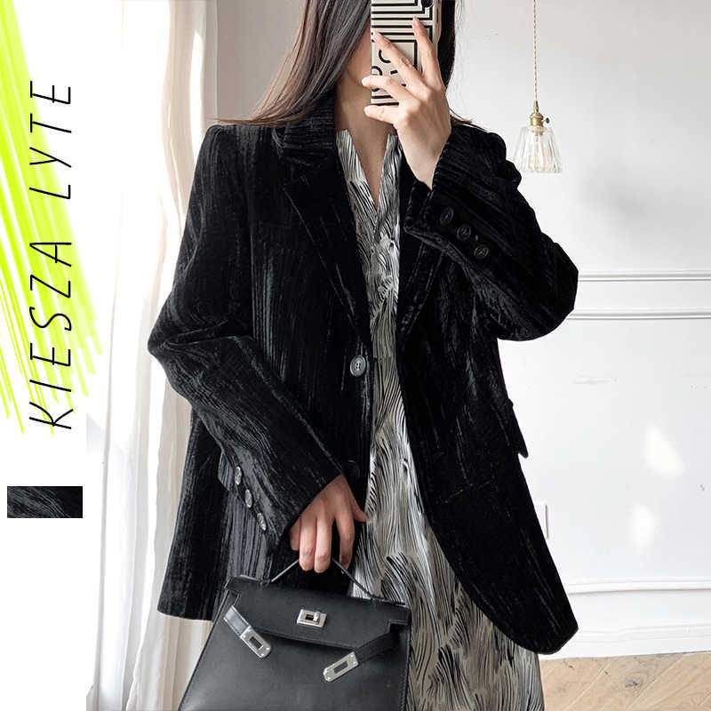 Black Velvet Suit Jacket Female Korean Celebrity Spring Autumn Ladies Vintage Blazer Coat 210608
Black Velvet Suit Jacket Female Korean Celebrity Spring Autumn Ladies Vintage Blazer Coat 210608