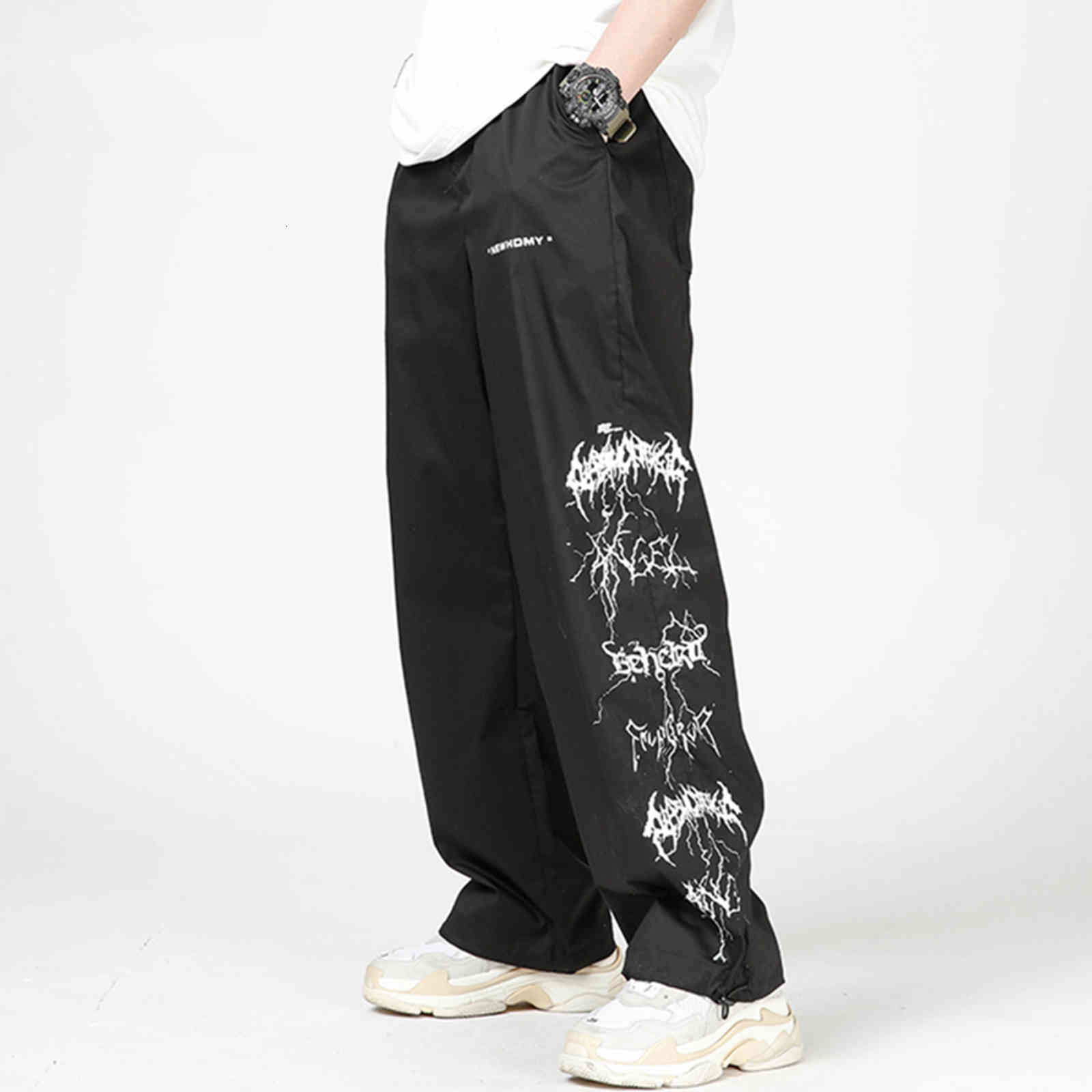 men's pants hip hop lightning streetwear cargo summer fashion harajuku baggy joggers men trousers 3x90, Black
men's pants hip hop lightning streetwear cargo summer fashion harajuku baggy joggers men trousers 3x90, Black