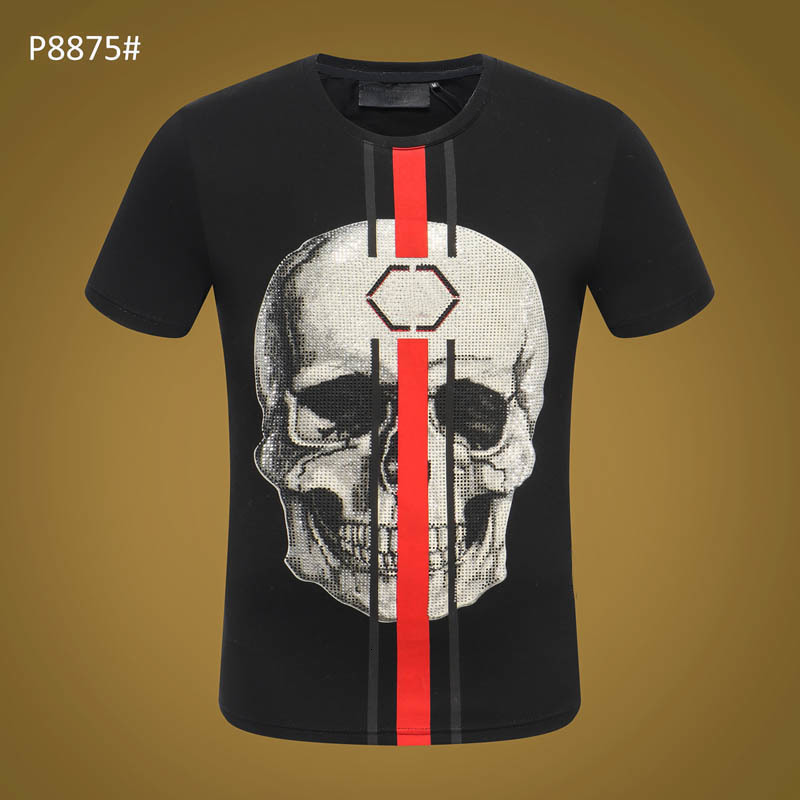 PP Summer Mens Brand Tshirt Skull Print rivet Beads Tops Fashion Designer Tshirt high O-Neck Quality Skull tees #6251, White;black
PP Summer Mens Brand Tshirt Skull Print rivet Beads Tops Fashion Designer Tshirt high O-Neck Quality Skull tees #6251, White;black