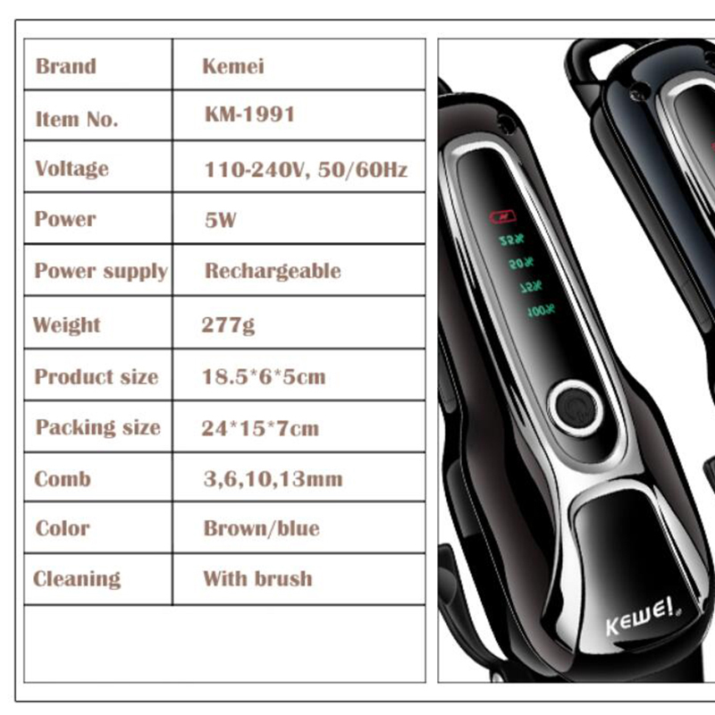 Professional Pet Dog Hair Trimmer Animal Grooming Clippers Cat Cutter Machine Shaver Electric Scissor Clipper 100-240V