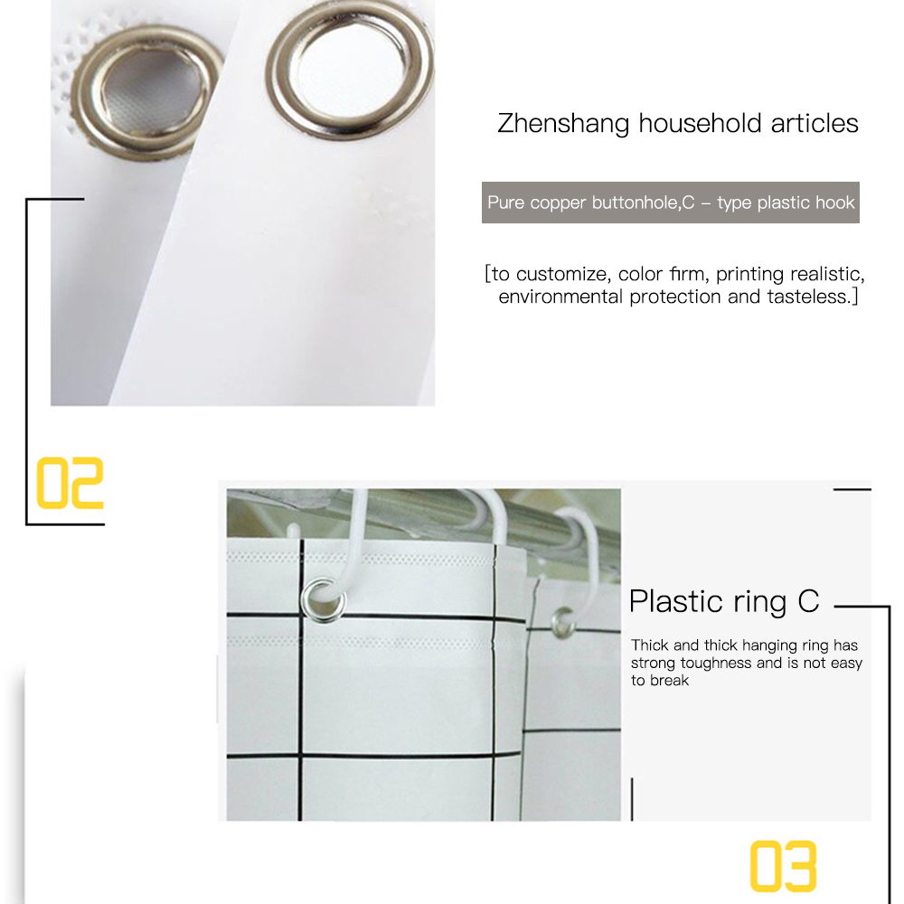 Marble Shower Curtain Sets With Nonslip Bathroom RugToilet Lid CoverBath MatDurable Waterproof Bath Curtain For Bathtub 210402