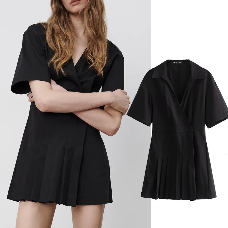 Casual Dresses 2021 fashion Women Solid color Pleated dress Turn-down Collar mini Short sleeve slim es 0IWJ, Black
Casual Dresses 2021 fashion Women Solid color Pleated dress Turn-down Collar mini Short sleeve slim es 0IWJ, Black