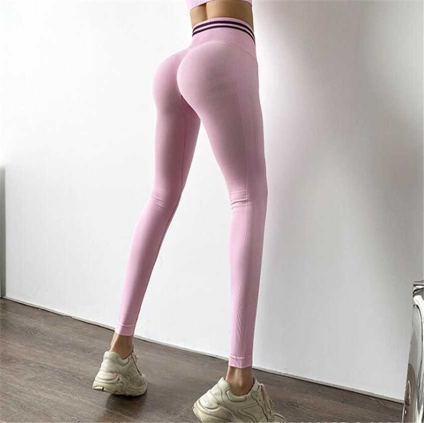 Ombre Seamless 2 Piece Set Women Suit Gym Workout Clothes Sport Bra Fitness Crop Top And Scrunch Butt Leggings Yoga 210909