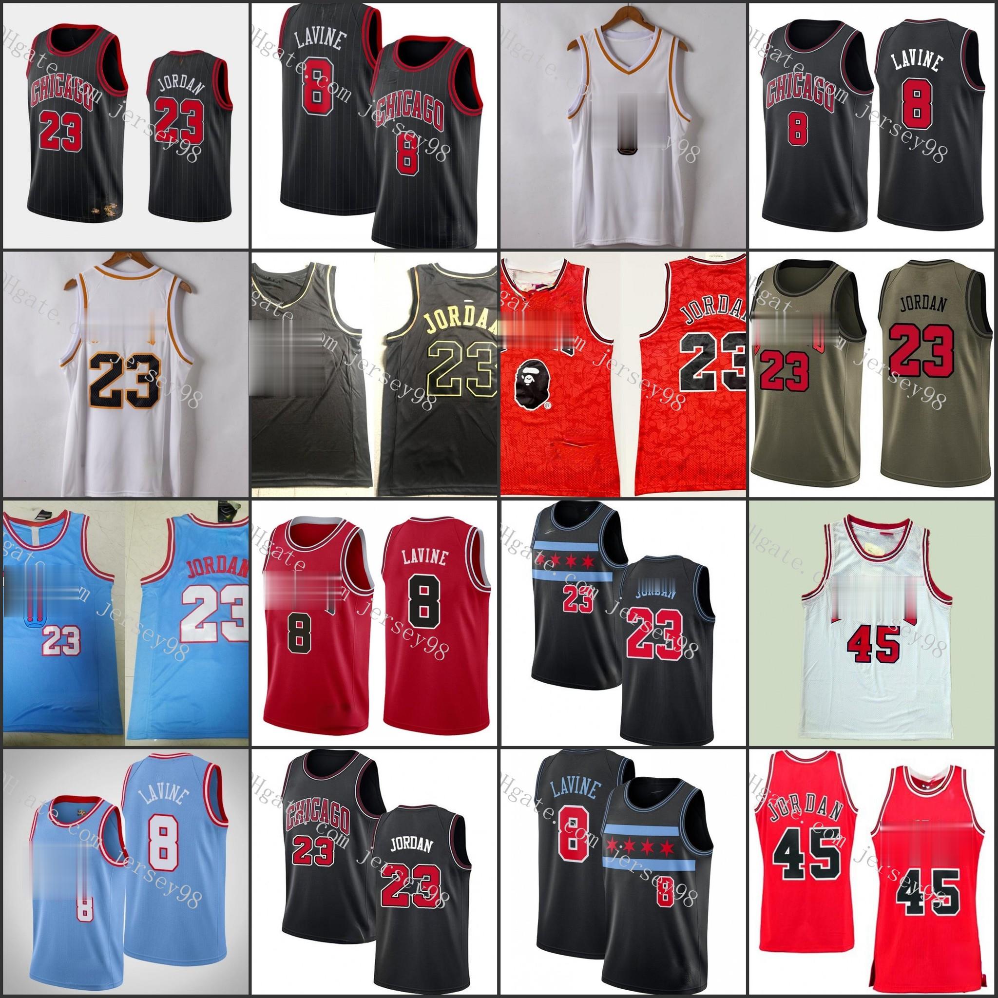 Chicago Bulls MEN 8 LaVine Wendell 45 Denzel Valentine 23 Michael jor dan white Basketball jerseys, Black 
Chicago Bulls MEN 8 LaVine Wendell 45 Denzel Valentine 23 Michael jor dan white Basketball jerseys, Black