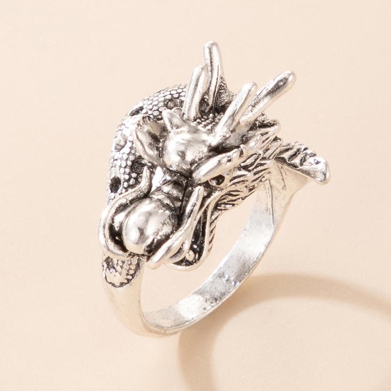 Wedding Rings Retro Ancient Silver Color Dragon For Women Men Cool Opening Alloy Metal Animal Ring Jewelry Accessories 20225, Slivery;golden
Wedding Rings Retro Ancient Silver Color Dragon For Women Men Cool Opening Alloy Metal Animal Ring Jewelry Accessories 20225, Slivery;golden