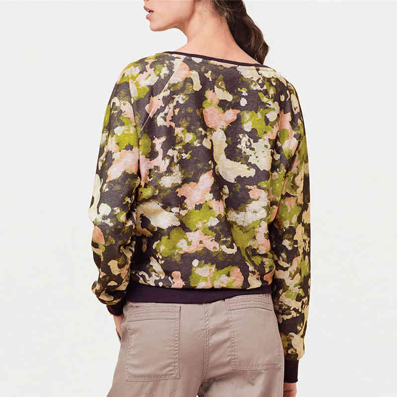 Print Sweatshirt Women Long Sleeve Hoodie Autumn O Neck Casual Jumper Pullover Tops Fashion Painting Hoodies Sudadera Mujer 210414