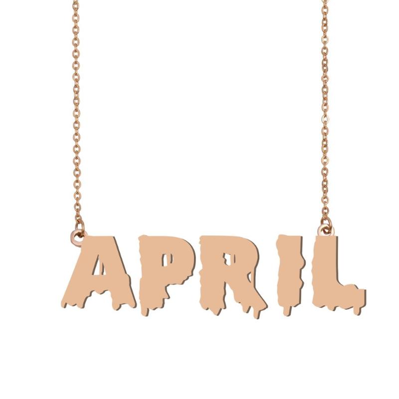 Pendant Necklaces April Name Necklace , Cool Bloody Art For Halloween And Santa's Day Jewelry Gift Kids Boys Girls
Pendant Necklaces April Name Necklace , Cool Bloody Art For Halloween And Santa's Day Jewelry Gift Kids Boys Girls
