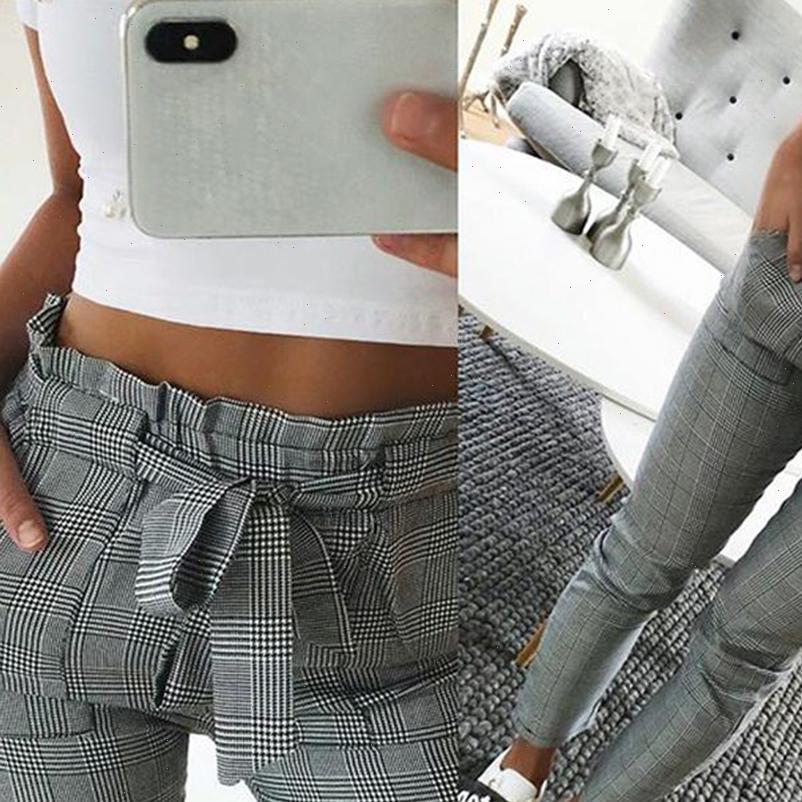 women capri fashion plaid pleated high waist skinny pencil pants trousers with sash sporting elastic black casual streetwear pan, Black;white
women capri fashion plaid pleated high waist skinny pencil pants trousers with sash sporting elastic black casual streetwear pan, Black;white
