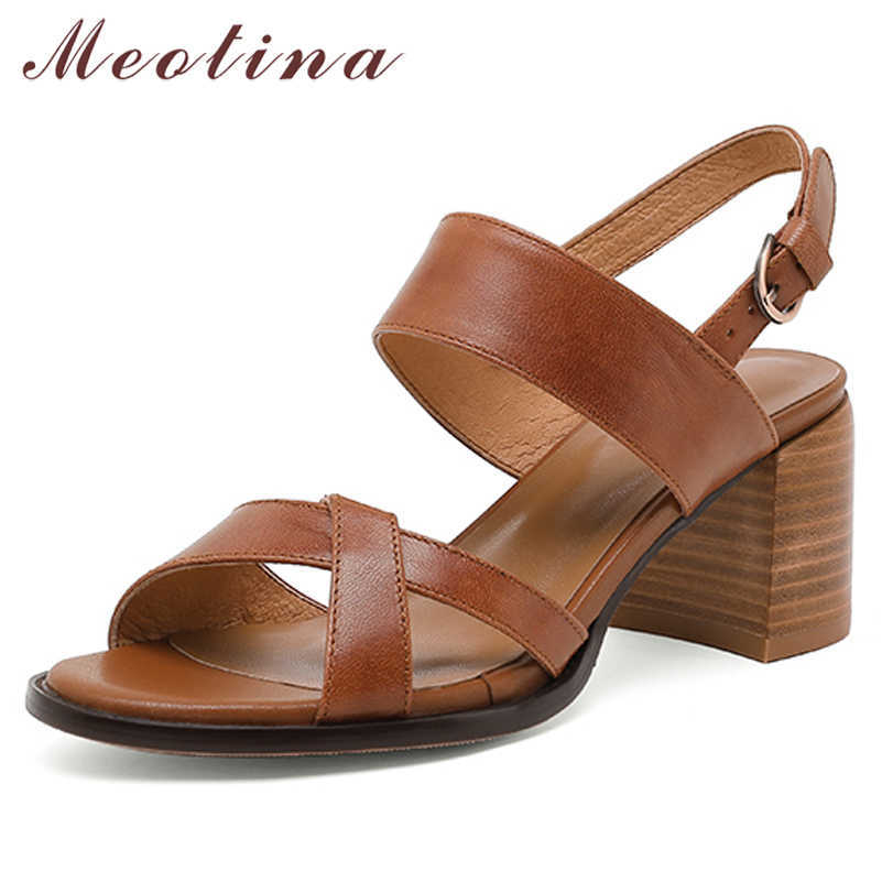 Meotina Women Shoes Genuine Leather Sandals High Heel Sandals Buckle Thick Heel Shoes Square Toe Sheep Skin Lady Footwear Black 210608
Meotina Women Shoes Genuine Leather Sandals High Heel Sandals Buckle Thick Heel Shoes Square Toe Sheep Skin Lady Footwear Black 210608