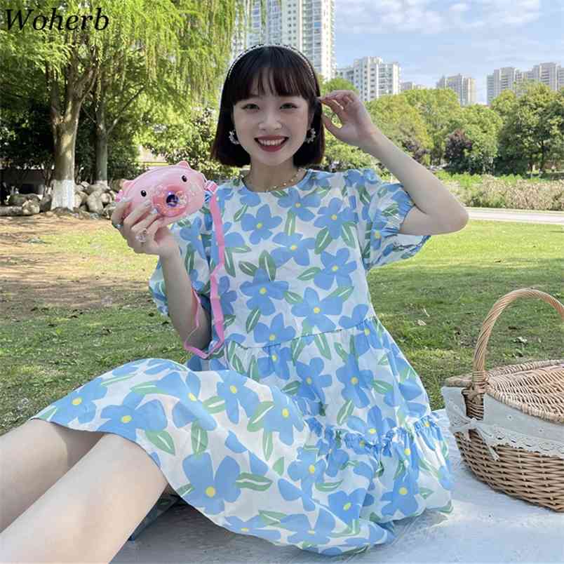 Summer Kawaii Mini Robe Floral Printed Puff Sleeve Dress Sweet Vintage O-neck Chic Dresses Elegant Ladies Vestidos 210519, Blue
Summer Kawaii Mini Robe Floral Printed Puff Sleeve Dress Sweet Vintage O-neck Chic Dresses Elegant Ladies Vestidos 210519, Blue