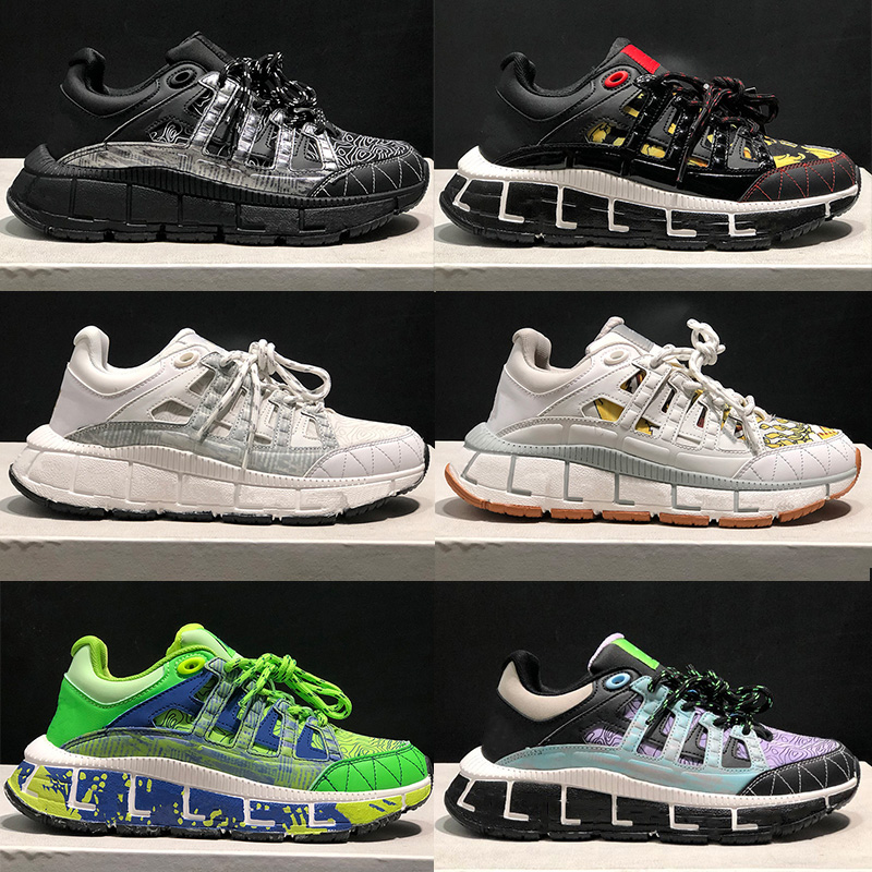 Designer Trigreca Sneakers Men Low top Platform Print Leather Shoes Women Black White TPU Outsole Casual Shoe With Box 305, Color 6
Designer Trigreca Sneakers Men Low top Platform Print Leather Shoes Women Black White TPU Outsole Casual Shoe With Box 305, Color 6