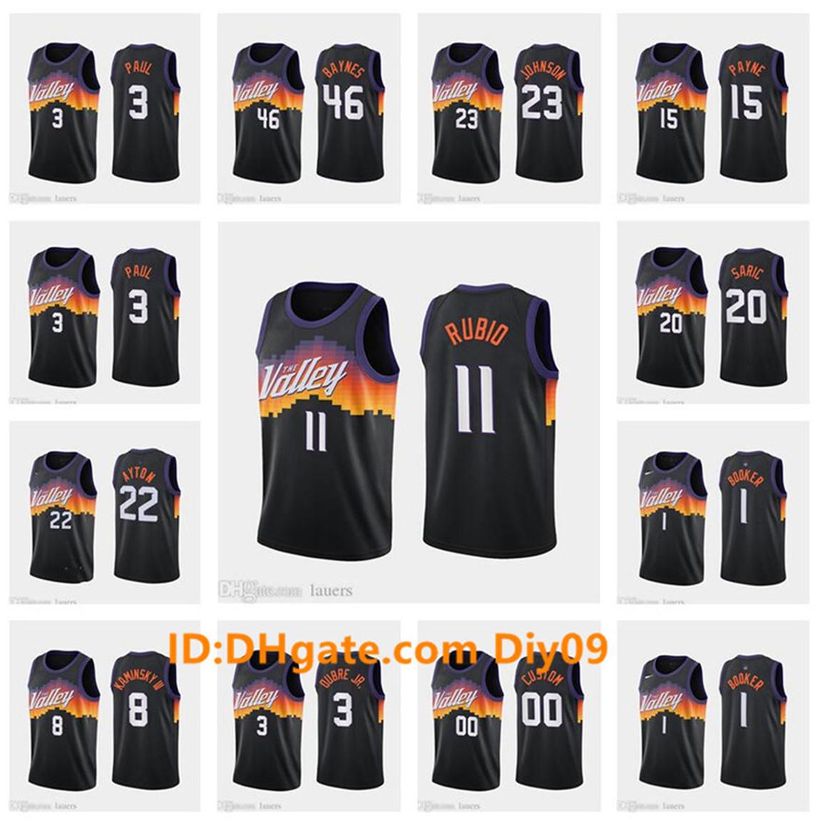 1 Devin Booker Phoenix Suns Jerseys Ricky Rubio Baynes Johnson Payne Paul Saric New Kaminsky III 2020/21 City Basketball Jersey, With sign
1 Devin Booker Phoenix Suns Jerseys Ricky Rubio Baynes Johnson Payne Paul Saric New Kaminsky III 2020/21 City Basketball Jersey, With sign