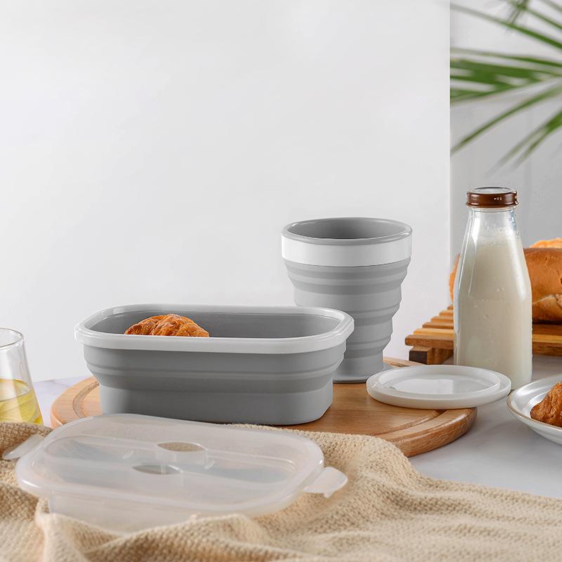 dinnerware sets silicone material lunch box travel hiking office school picnic portable fold container with cutlery leakproof bento
dinnerware sets silicone material lunch box travel hiking office school picnic portable fold container with cutlery leakproof bento