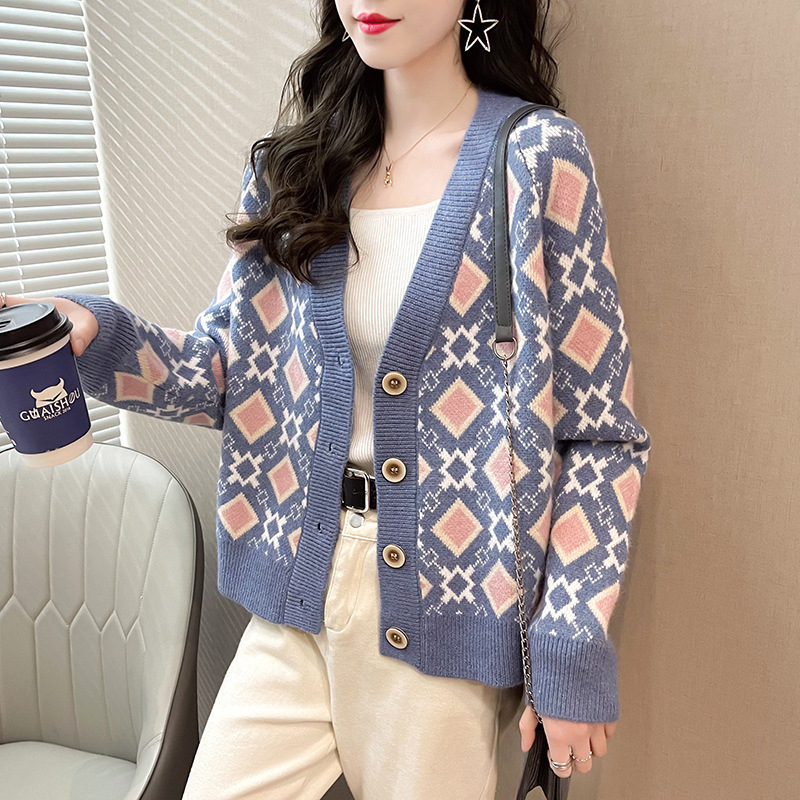 Women's Sweaters knitted wool coat Autumn female style loosey-fitting exterior wear thick winter EOQS, 1# shoe box
Women's Sweaters knitted wool coat Autumn female style loosey-fitting exterior wear thick winter EOQS, 1# shoe box