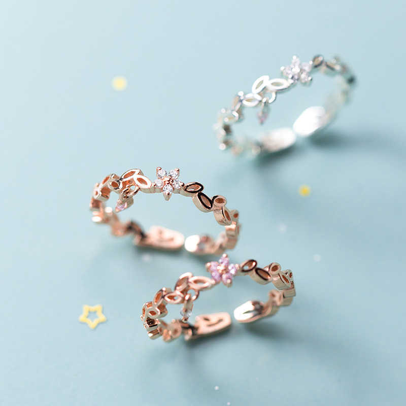 Fashion 925 Strling Sliver Radiant Zircon Flower Leaves Stackable Ring for Women Open Adjustable Finger Fine Jewelry 210707
Fashion 925 Strling Sliver Radiant Zircon Flower Leaves Stackable Ring for Women Open Adjustable Finger Fine Jewelry 210707