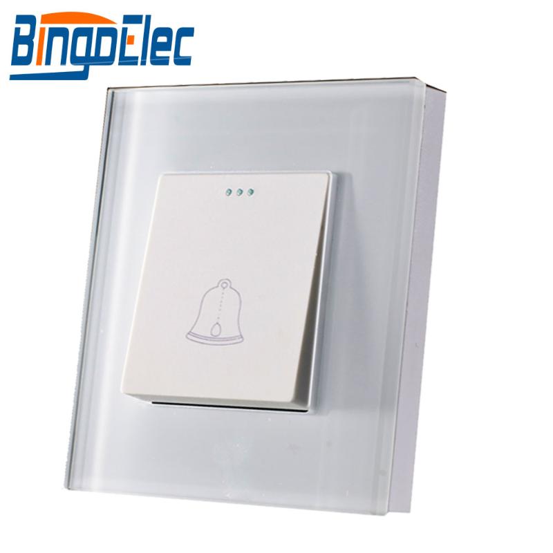 Smart Home Control Bingoelec EU/UK Standard CE Certification White Crystal Glass Doorbell Switch Push Button Bell Wall Frame
Smart Home Control Bingoelec EU/UK Standard CE Certification White Crystal Glass Doorbell Switch Push Button Bell Wall Frame