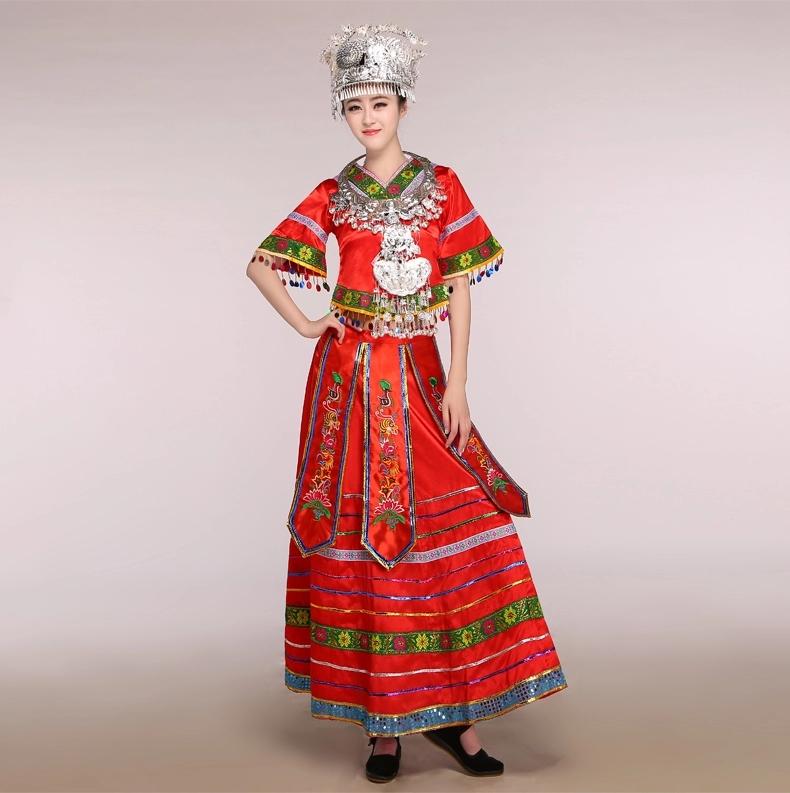 Women's Miao Ethnic Dance Clothing Costumes Long Skirt Singer Costume Hmong Clothes Stage Performance Wear, Longstyle
Women's Miao Ethnic Dance Clothing Costumes Long Skirt Singer Costume Hmong Clothes Stage Performance Wear, Longstyle