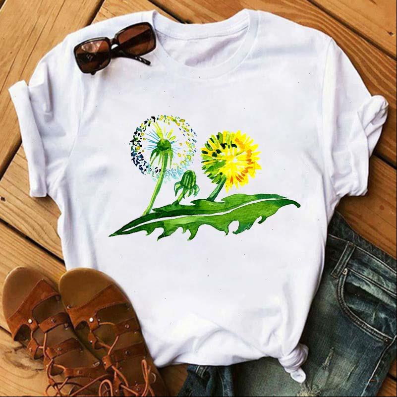 vogue dandelion print women casual lady harajuku streetwear short sleeve o neck tees camisetas mujer, White
vogue dandelion print women casual lady harajuku streetwear short sleeve o neck tees camisetas mujer, White