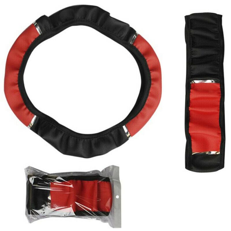 Steering Wheel Covers Car Cover Imitation Leather Protector Black Red Anti-Slip Universal Interior Accessories 37-38cm
Steering Wheel Covers Car Cover Imitation Leather Protector Black Red Anti-Slip Universal Interior Accessories 37-38cm