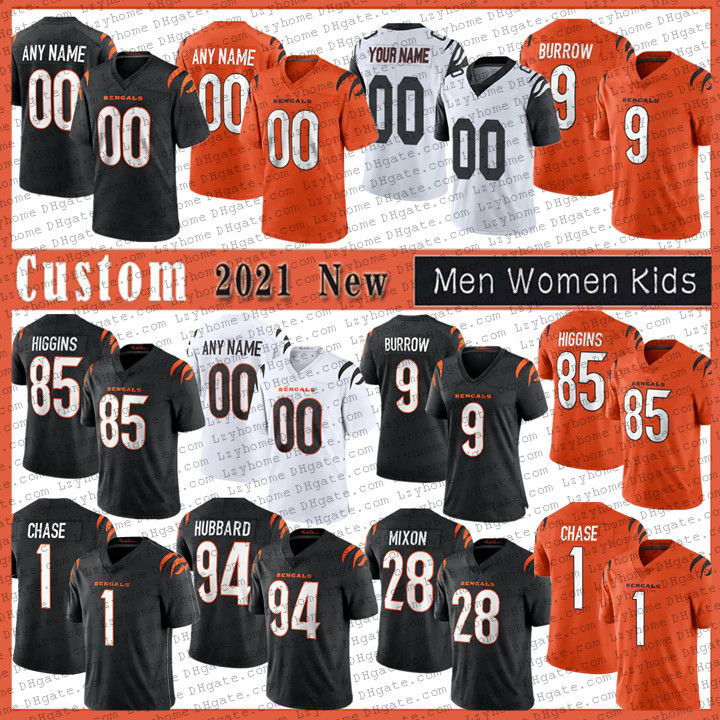 9 Joe Burrow Burreaux 28 Mixon Custom Men Women Kids Football Jerseys JaMarr Ja'Marr Chase 85 Tee Higgins 30 Jessie Bates III 2021 Cincinnati Bengals Tyler Boyd, My store(lzyhome)
9 Joe Burrow Burreaux 28 Mixon Custom Men Women Kids Football Jerseys JaMarr Ja'Marr Chase 85 Tee Higgins 30 Jessie Bates III 2021 Cincinnati Bengals Tyler Boyd, My store(lzyhome)