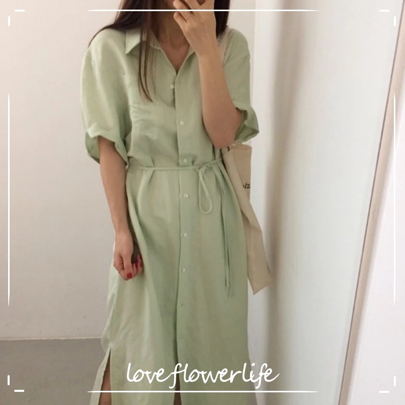 LoveFlowerLife Single Breasted Oversize Korean Style Vintage Split Lace Up Lady Long Dress Women Summer Shirt Dress 210521, Blue
LoveFlowerLife Single Breasted Oversize Korean Style Vintage Split Lace Up Lady Long Dress Women Summer Shirt Dress 210521, Blue