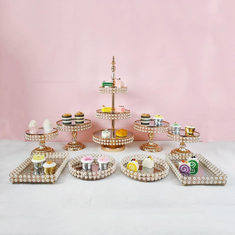 Other Bakeware 9pcs Style High Quality Pearl Cake Stand For Wedding Gold Color
Other Bakeware 9pcs Style High Quality Pearl Cake Stand For Wedding Gold Color
