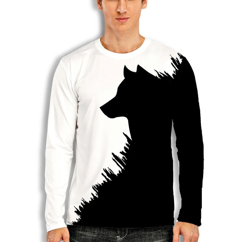 king of the forest 3d printed t-shirt visual impact party street style round neck high-quality long-sleeved graphic optical illusion plus si, White;black
king of the forest 3d printed t-shirt visual impact party street style round neck high-quality long-sleeved graphic optical illusion plus si, White;black