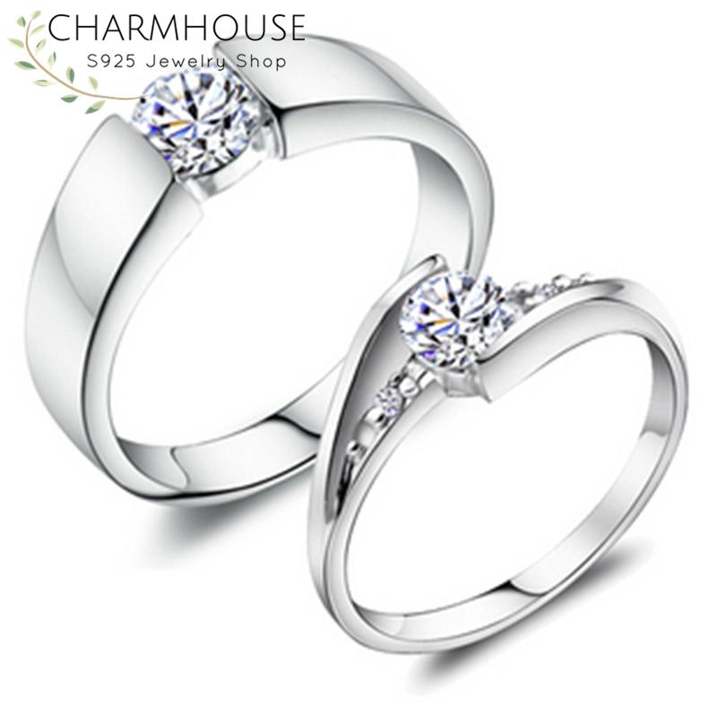 Wedding Rings Couple's Set For Men Women S925 Sterling Silver Ring With Zirconia Anel Band Engagement Jewelry Accessories Gifts
Wedding Rings Couple's Set For Men Women S925 Sterling Silver Ring With Zirconia Anel Band Engagement Jewelry Accessories Gifts