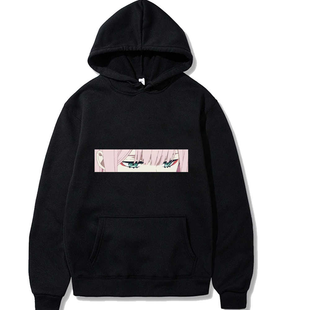 Zero Two Hoodies Pullovers Tops Unisex Clothes Y0803 Y0804
