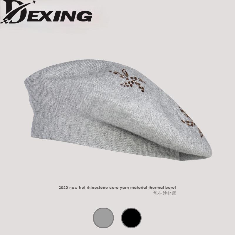 Berets Women Winter Hat Wool Knit Latest Decoration Solid Colors Fashion Lady, Blue;gray 
Berets Women Winter Hat Wool Knit Latest Decoration Solid Colors Fashion Lady, Blue;gray