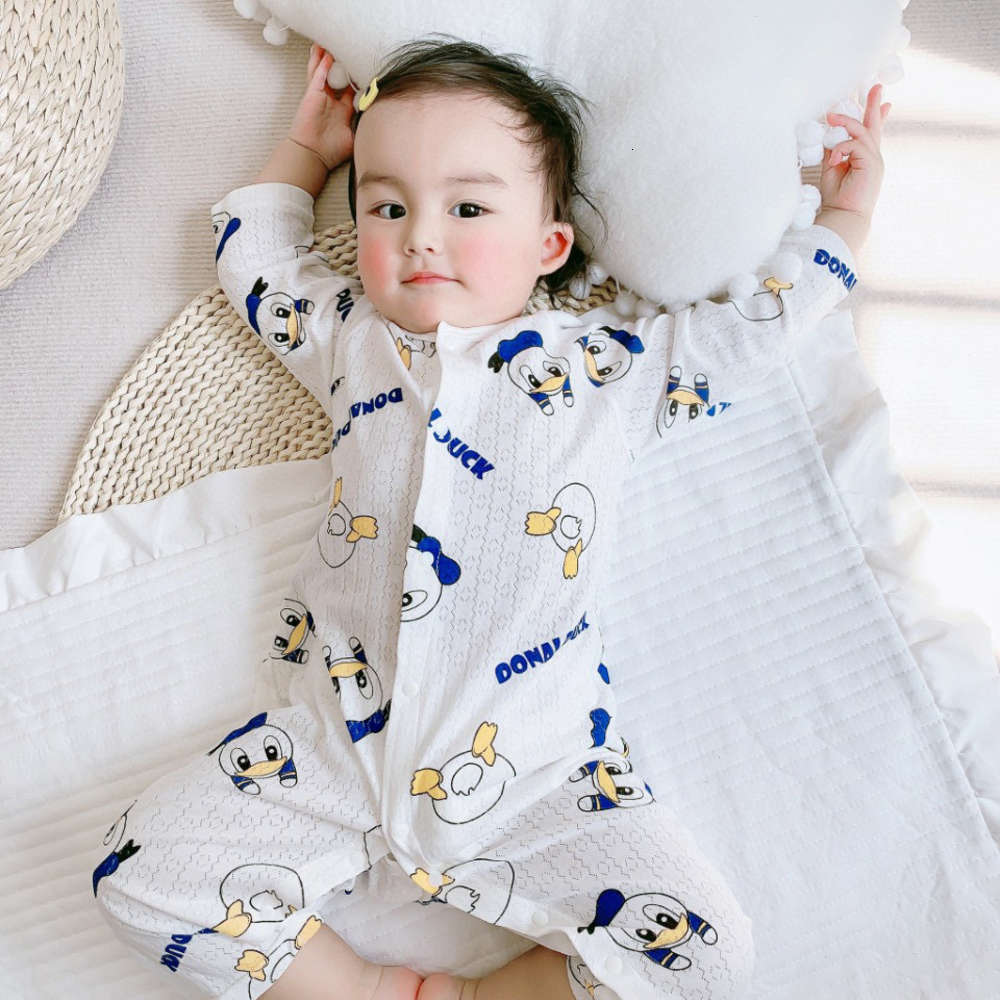 Open and close baby pajamas thin long sleeve Jumpsuit spring summer bamboo fiber boneless air conditioning suit 2 pieces, White
Open and close baby pajamas thin long sleeve Jumpsuit spring summer bamboo fiber boneless air conditioning suit 2 pieces, White