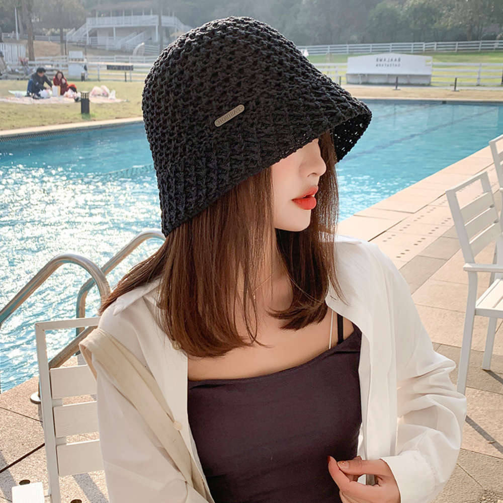 Hat Women's fashion spring and summer fisherman's hat Korean hollow out sunscreen suitable for round face knitted Bucket, Blue;gray
Hat Women's fashion spring and summer fisherman's hat Korean hollow out sunscreen suitable for round face knitted Bucket, Blue;gray