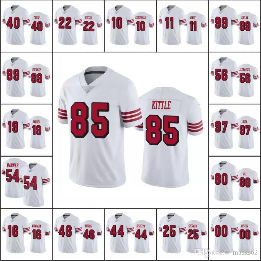 San Francisco''s 49ers's Men Football Jerseys#97 Nick Bosa 85 George Kittle 54 Fred Warner Women Youth Color Rush Custom Limited Jersey, Black;red
San Francisco''s 49ers's Men Football Jerseys#97 Nick Bosa 85 George Kittle 54 Fred Warner Women Youth Color Rush Custom Limited Jersey, Black;red