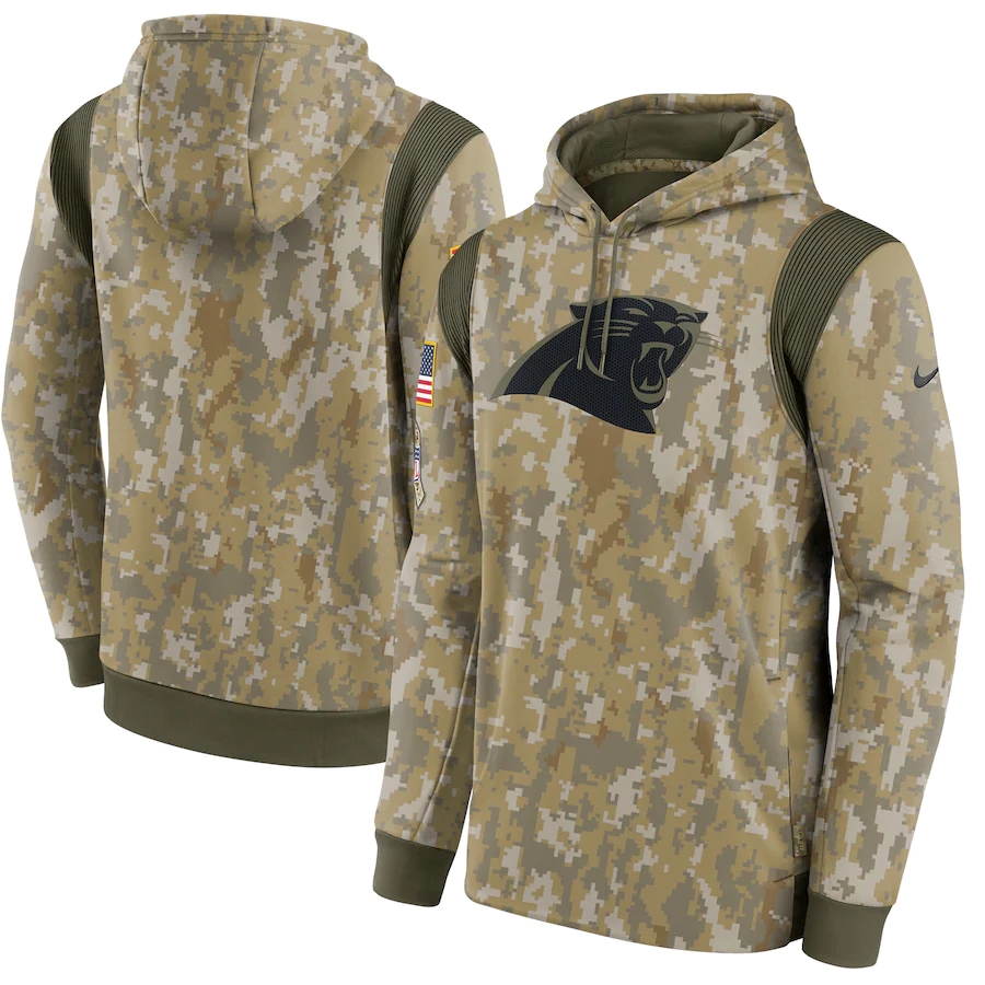 CarolinaPanthersMEN 2021 Salute To Service Therma Performance Pullover Hoodie - Camo, Color1
CarolinaPanthersMEN 2021 Salute To Service Therma Performance Pullover Hoodie - Camo, Color1