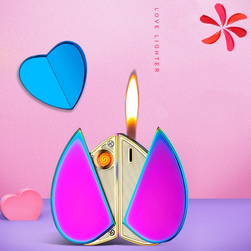 2021 Creative Personaity Heart-shaped Butane Fame ighter Rotating Dua Gas & USB Eectric ove ighter Christams ighter Gift
2021 Creative Personaity Heart-shaped Butane Fame ighter Rotating Dua Gas & USB Eectric ove ighter Christams ighter Gift