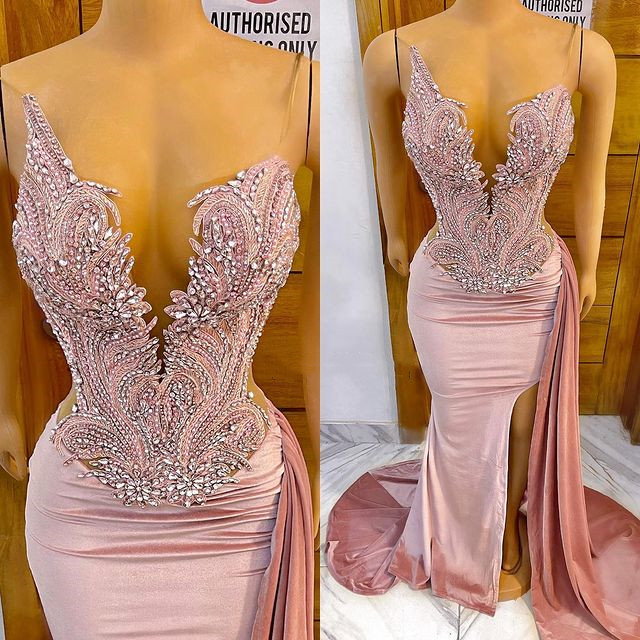 2021 Plus Size Arabic Aso Ebi Velvet Lace Crystals Prom Dresses Mermaid High Split Sexy Evening Formal Party Second Reception Gowns ZJ335, Dark green
2021 Plus Size Arabic Aso Ebi Velvet Lace Crystals Prom Dresses Mermaid High Split Sexy Evening Formal Party Second Reception Gowns ZJ335, Dark green