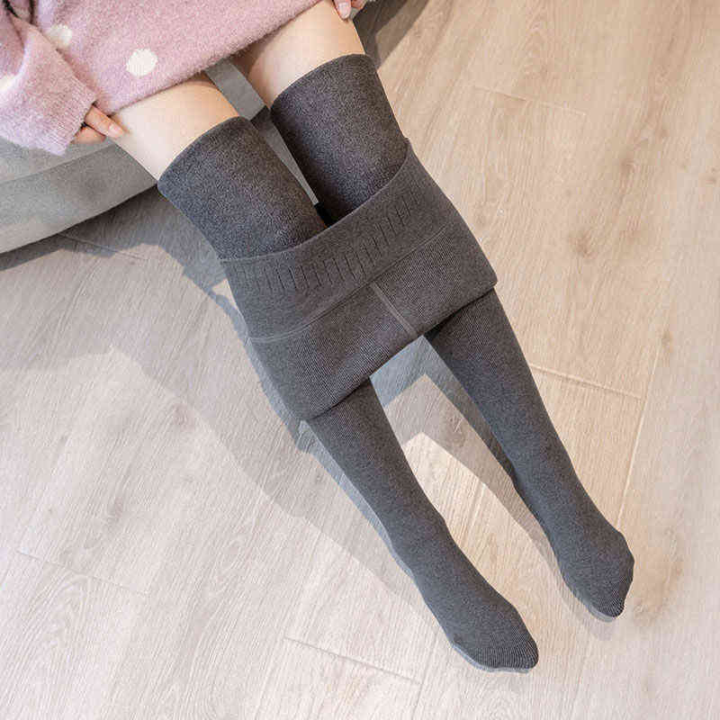 Winter Lamb Cashmere Warm Fur Leggings Women Velvet Thicken Women's Plus women Trousers 211204