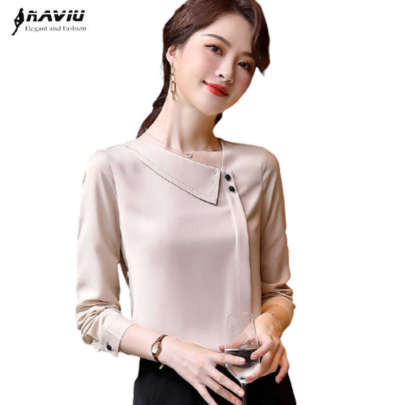 Elegant Women Shirt Formal Spring Temperament Long Sleeve Loose Chiffon Blouses Office Ladies Casual Plus Size Tops Apricot 210604, White
Elegant Women Shirt Formal Spring Temperament Long Sleeve Loose Chiffon Blouses Office Ladies Casual Plus Size Tops Apricot 210604, White