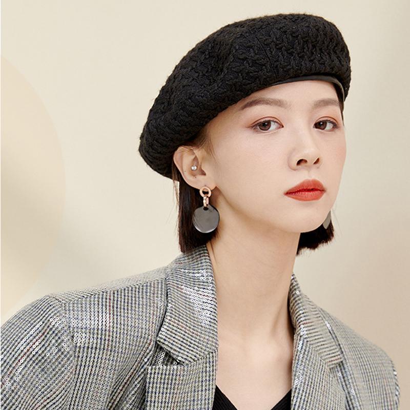 Berets Plaid Fashion Korean Beanies Hat Female Autumn And Winter Japanese Casual Retro Cap Painter Octagonal Hats, Black
Berets Plaid Fashion Korean Beanies Hat Female Autumn And Winter Japanese Casual Retro Cap Painter Octagonal Hats, Black