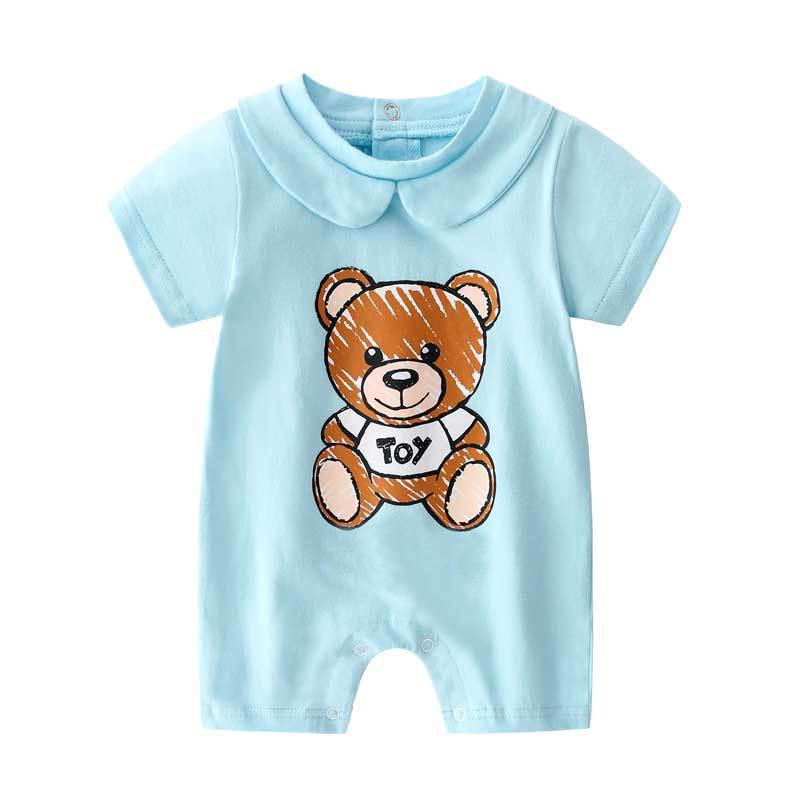 Baby Rompers Body Suits Cover Boys Girls One-pieces Clothes Solid Color Printed Bear BB Baby Spring and Autumn Long Sleeves Sleepsuits, Short sleeve blue
Baby Rompers Body Suits Cover Boys Girls One-pieces Clothes Solid Color Printed Bear BB Baby Spring and Autumn Long Sleeves Sleepsuits, Short sleeve blue