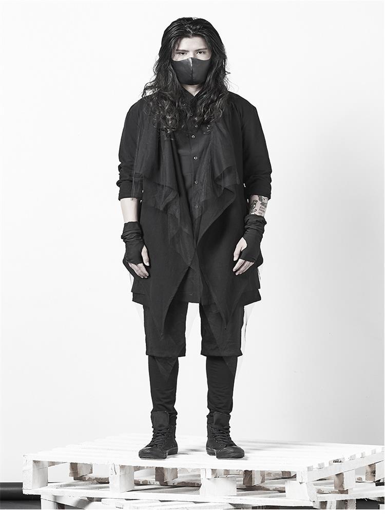 Men' Trench Coats Irregular Design Classic Simple Black Cardigan Fashion Trend Large Jacket
Men' Trench Coats Irregular Design Classic Simple Black Cardigan Fashion Trend Large Jacket