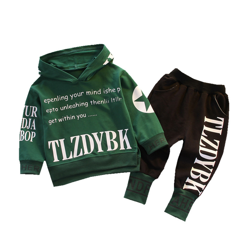Toddler Baby Clothing Set Boys Clothes Autumn Kids Tracksuit Girls Hooded+Pant 2pcs Outfit