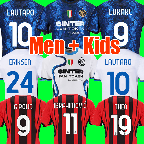 tops INTER soccer jersey AC BARELLA MILAN GIROUD IBRAHIMOVIC DZEKO LAUTARO ERIKSEN THEO BRAHIM 21 22 football shirt 2021 2022 uniforms men + kids kit sets, Ac home serie
tops INTER soccer jersey AC BARELLA MILAN GIROUD IBRAHIMOVIC DZEKO LAUTARO ERIKSEN THEO BRAHIM 21 22 football shirt 2021 2022 uniforms men + kids kit sets, Ac home serie