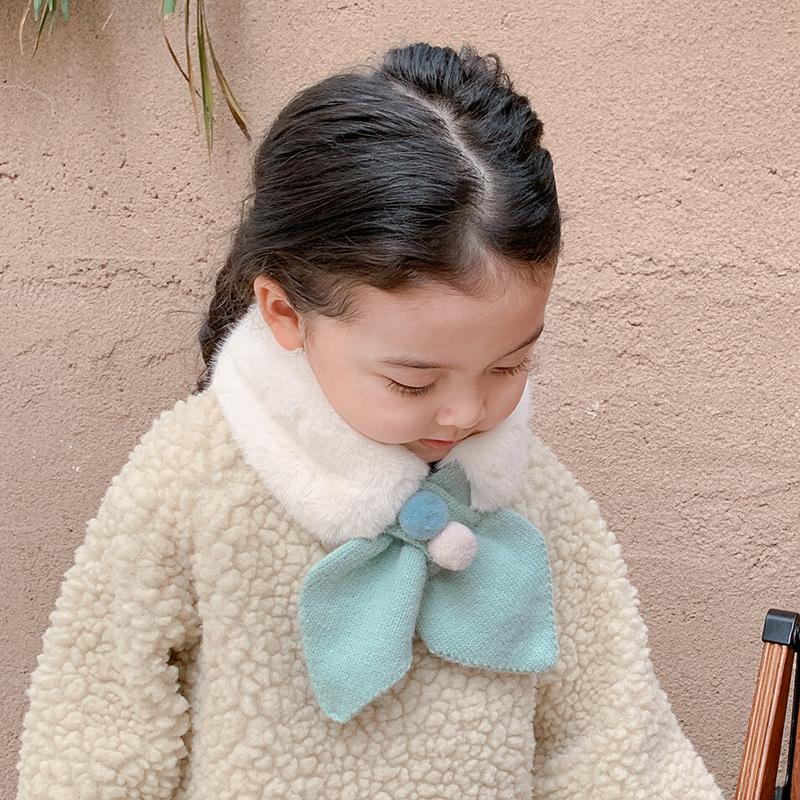 Scarves Cute Plush Baby Girl Scarf Winter Soft Warm Furry Double Fur Ball Children Neck Warmer Kids V Ring Cross Neckerchief 
Scarves Cute Plush Baby Girl Scarf Winter Soft Warm Furry Double Fur Ball Children Neck Warmer Kids V Ring Cross Neckerchief